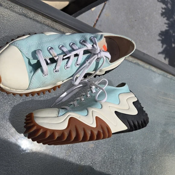Converse Run Star Sz 8 Men Motion Platform 90s Turquoise White Sneaker - Picture 11 of 16